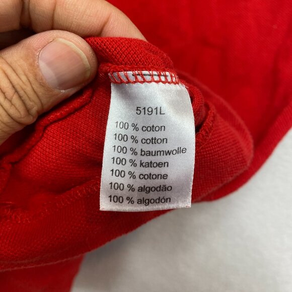 Lacoste Polo Shirt Mens 6 Red Short Sleeve Pique - Picture 8 of 12